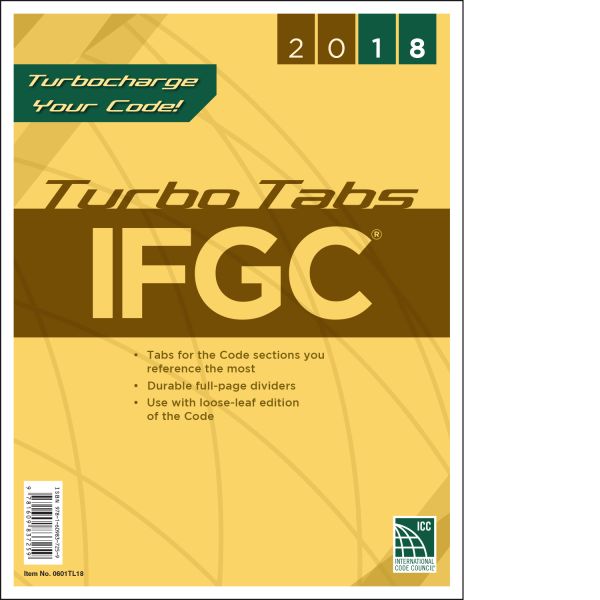 2018 International Fuel Gas Code Turbo Tabs